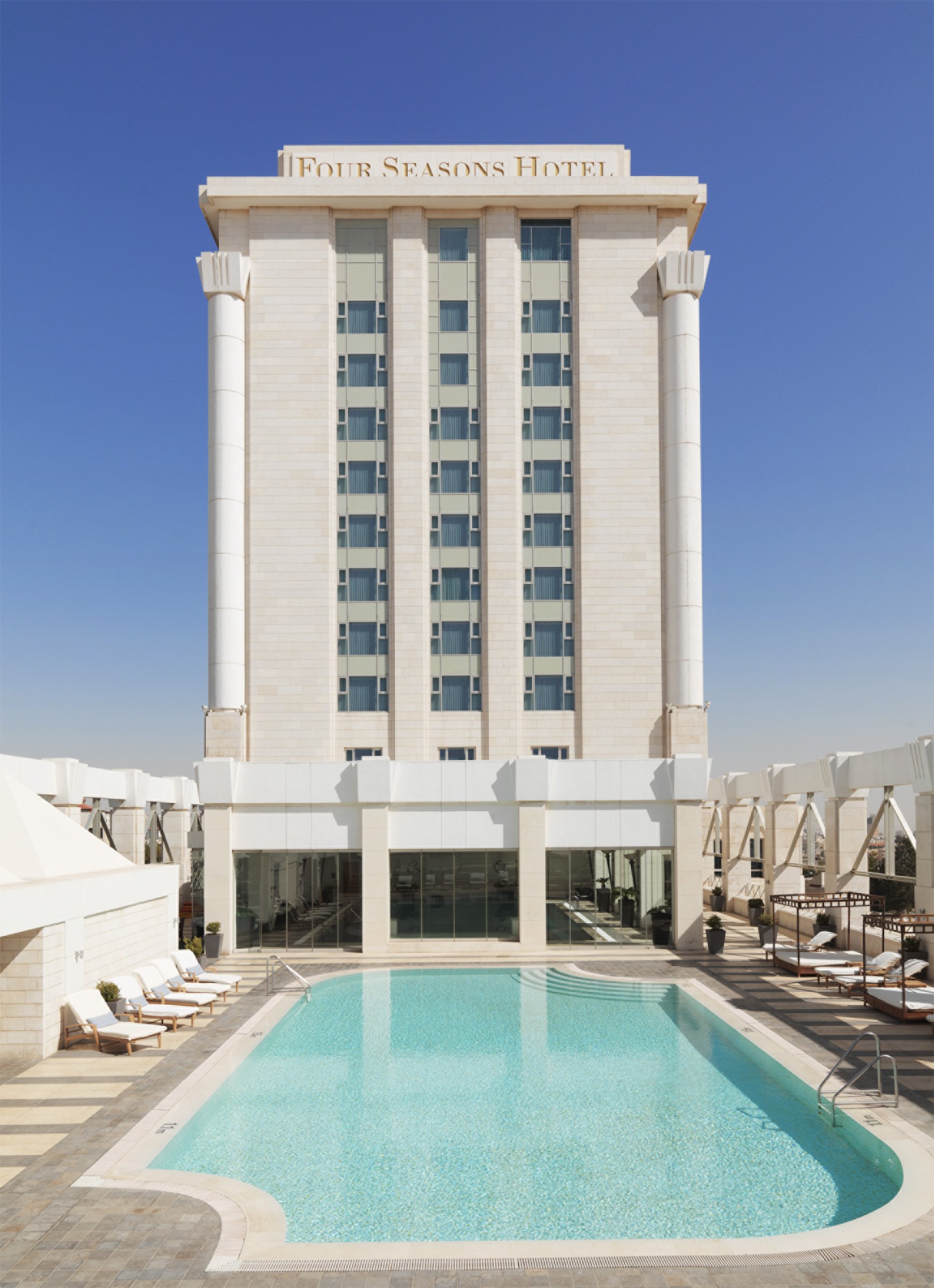 Four Seasons Hotel Amman Pool Terrace
