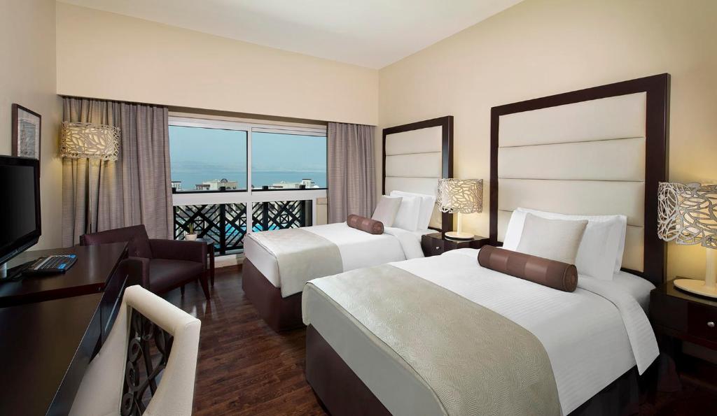 Modern Twin-Bed Hotel Room
