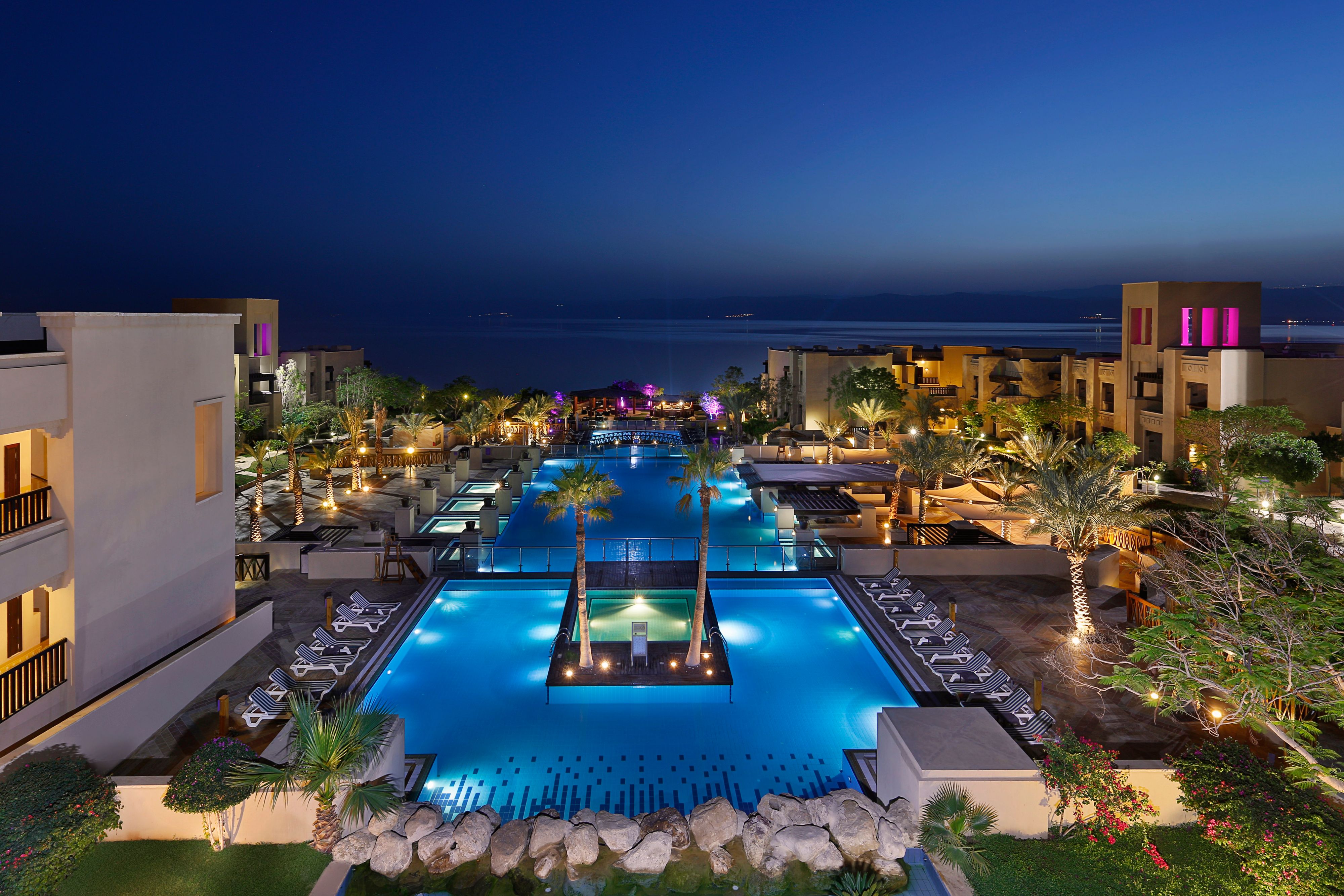 Holiday Inn Resort Dead Sea at Night