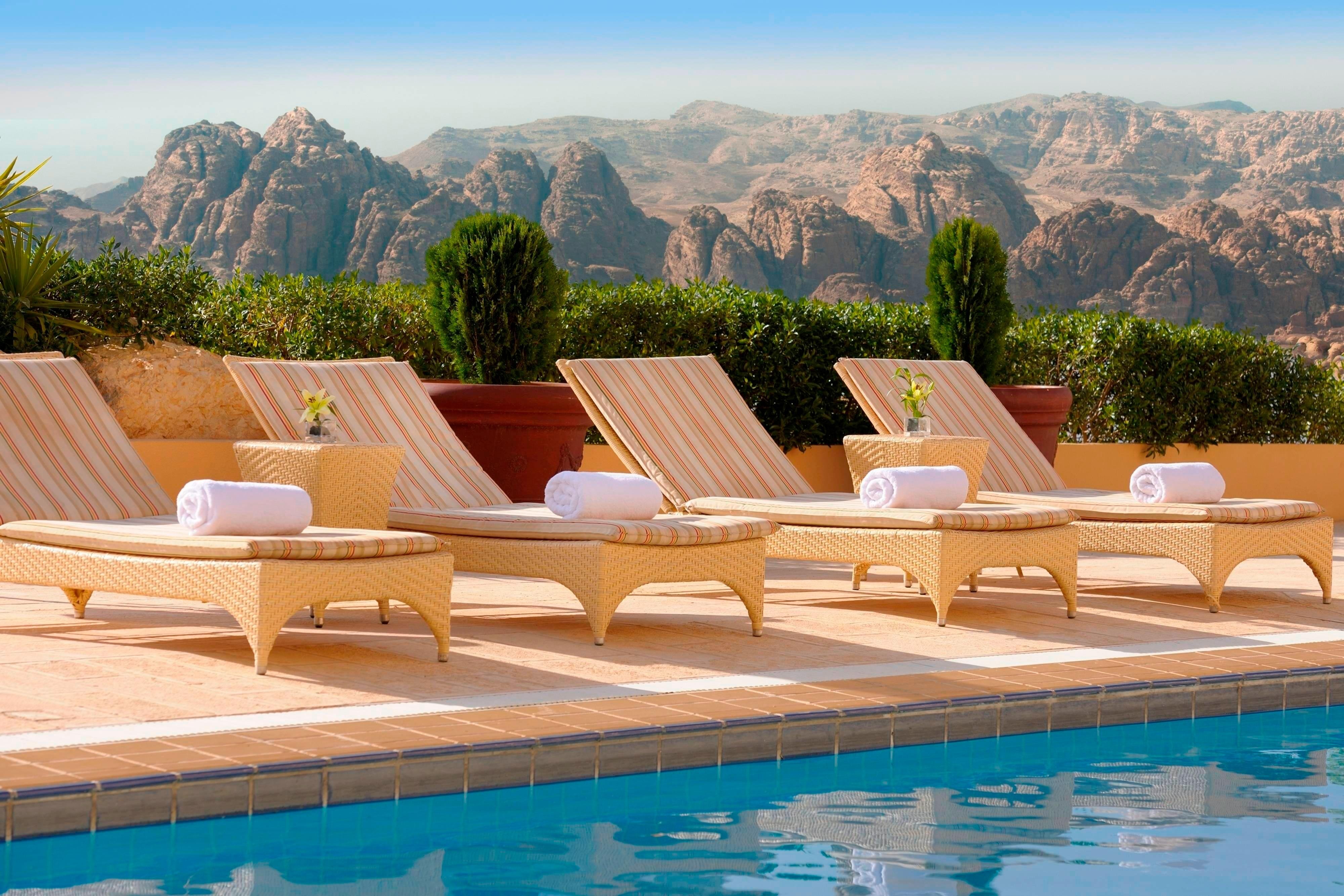 Petra Marriott Hotel Pool Terrace