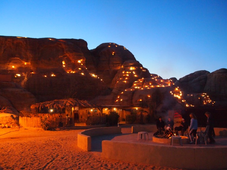 Bedouin Campfire at Dusk