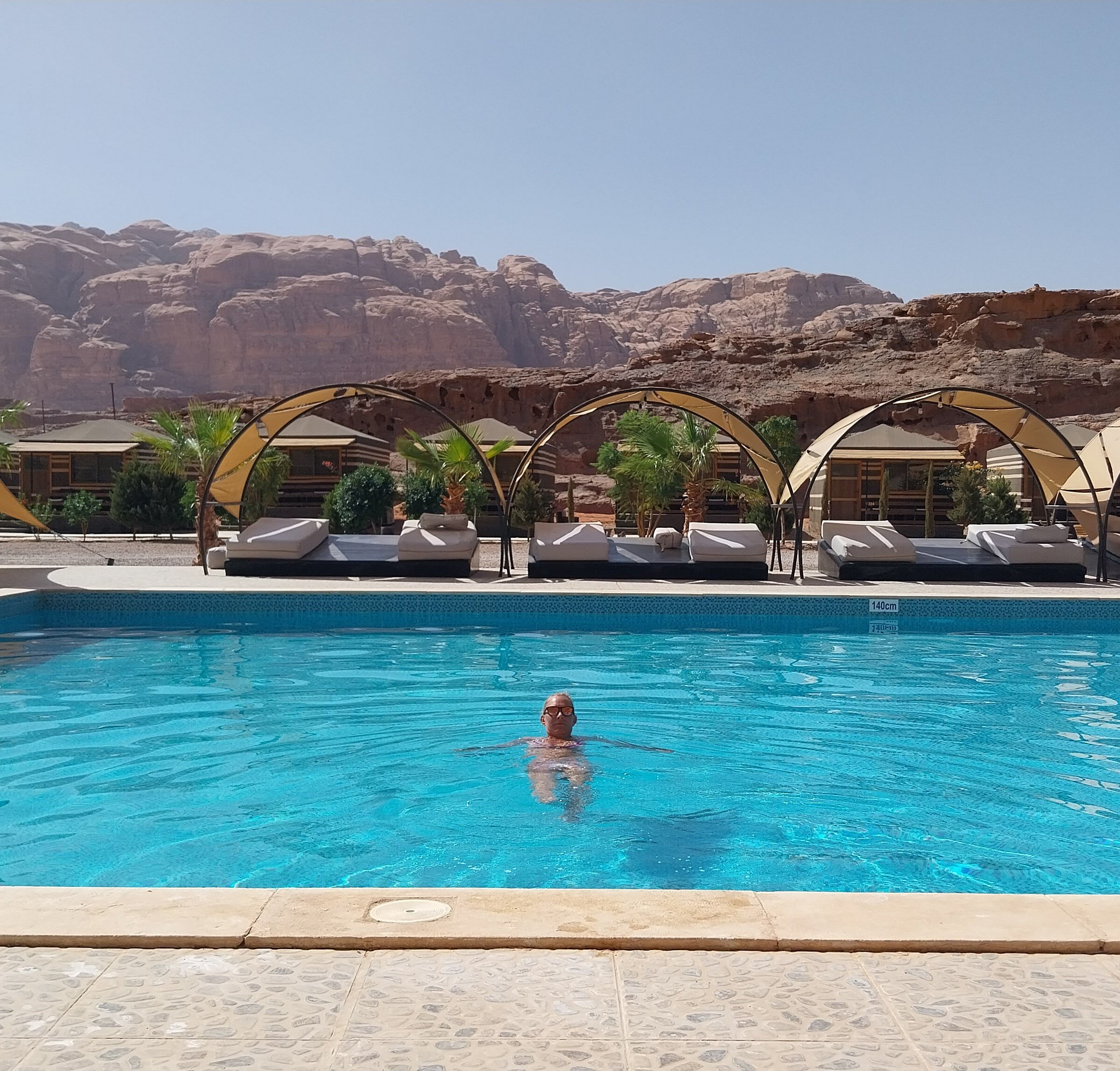 Poolside Serenity at Rum Oasis Luxury Camp