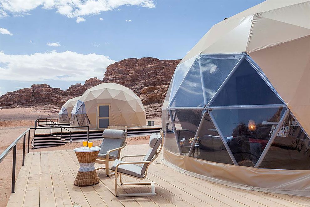 Martian-Style Desert Glamping