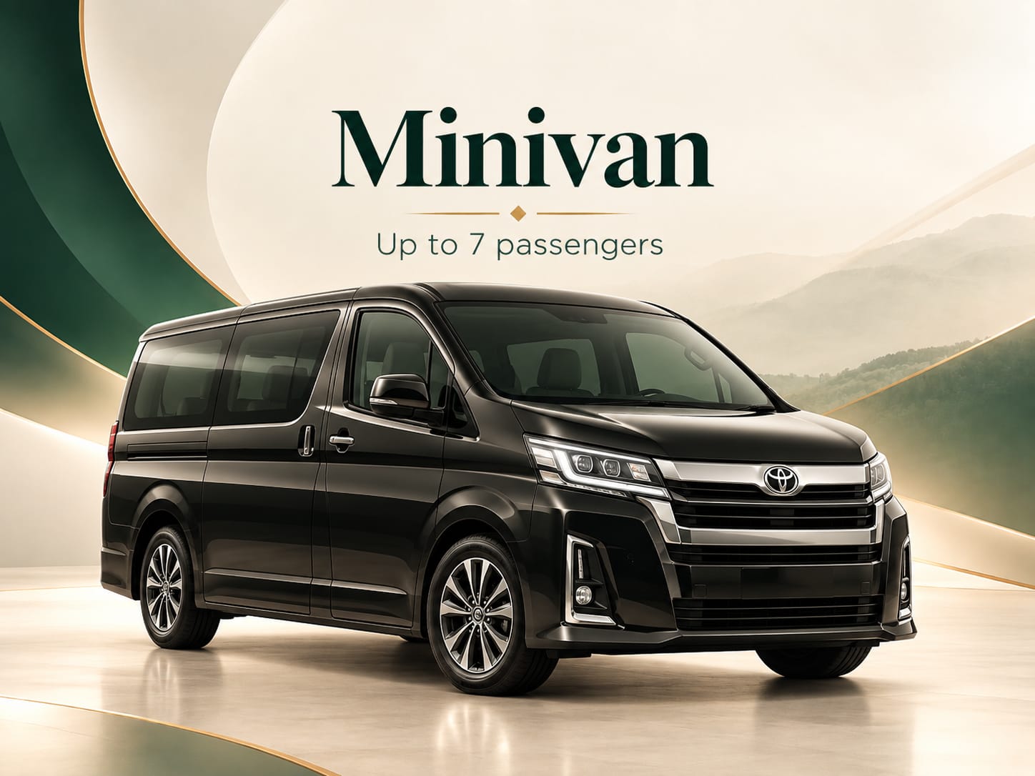 Private minivan option for small groups traveling in Jordan