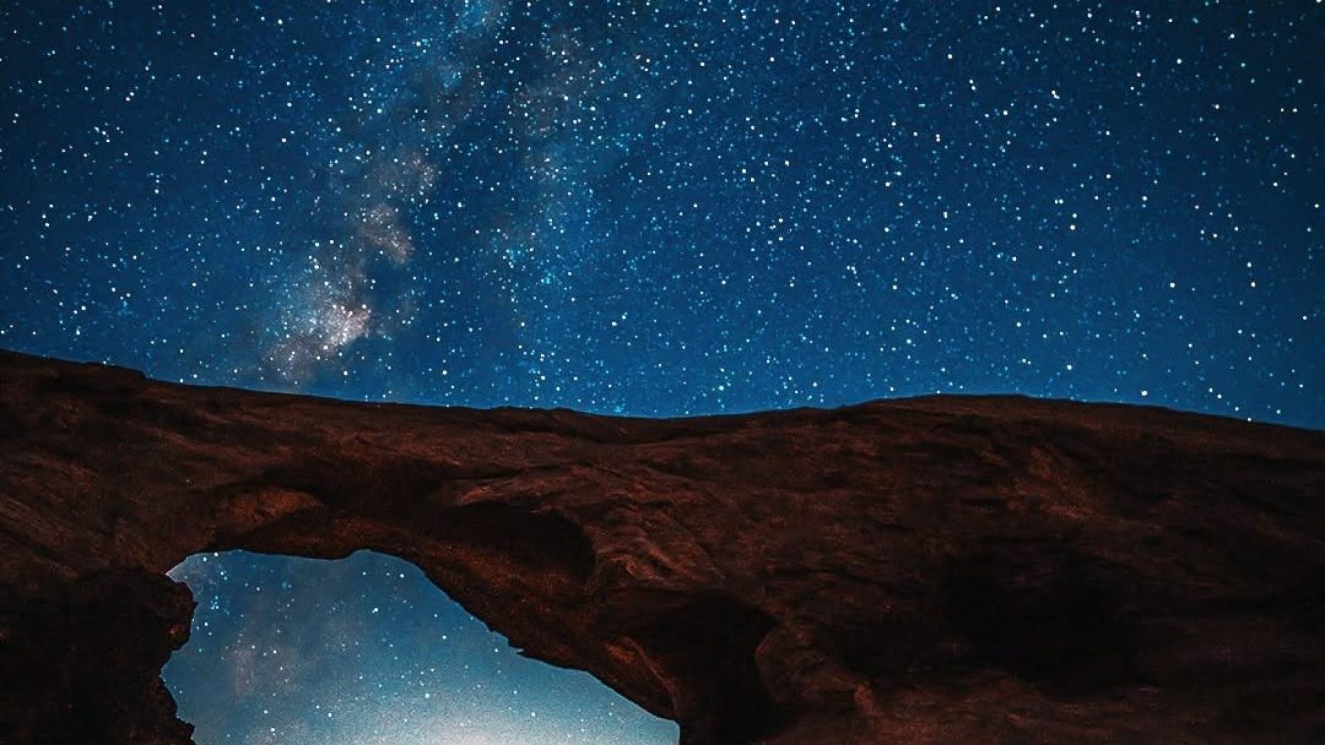 Stargazing under the Milky Way in Wadi Rum desert Jordan