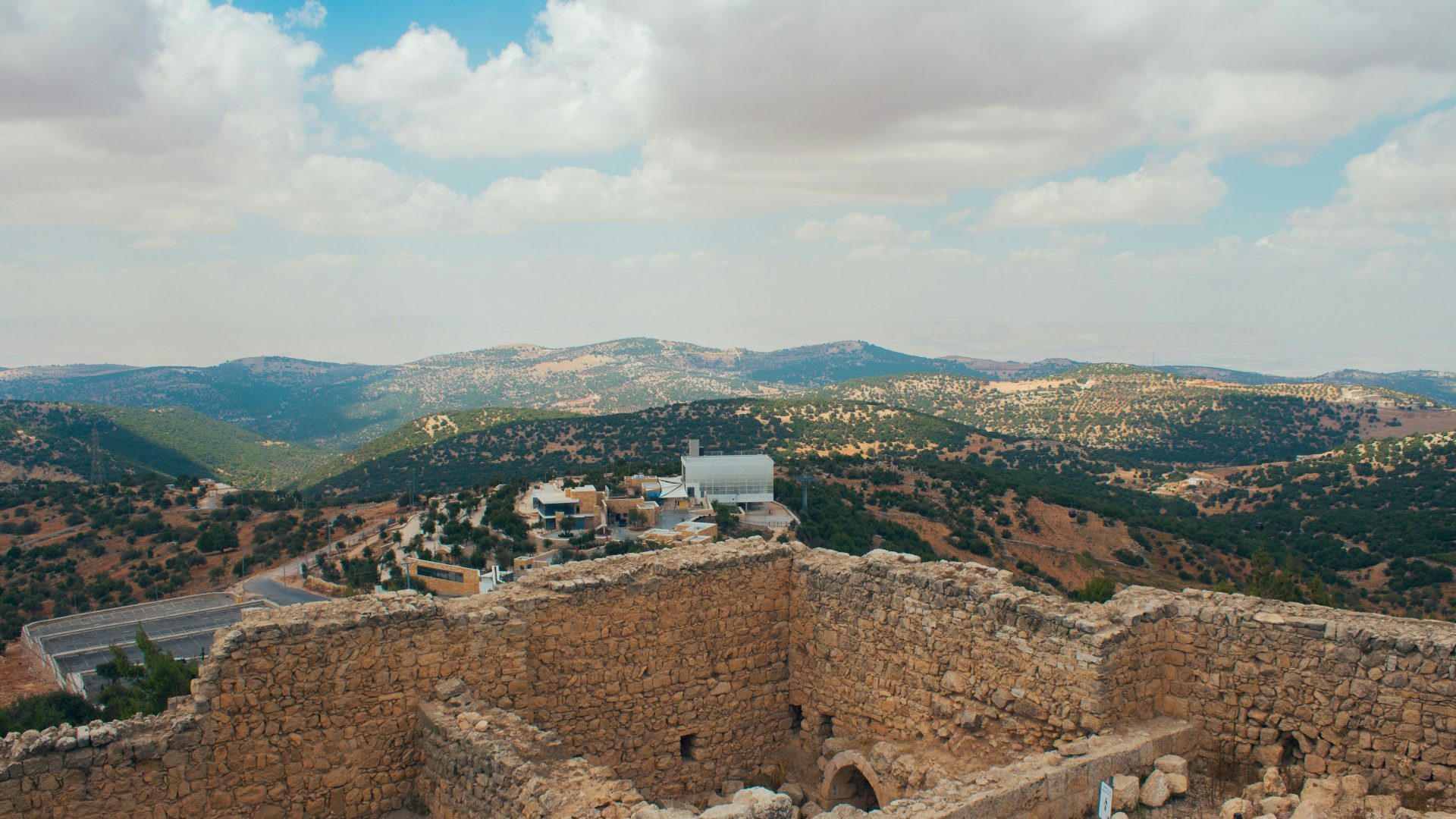 Panoramic view of Amman and its surrounding hills in Jordan