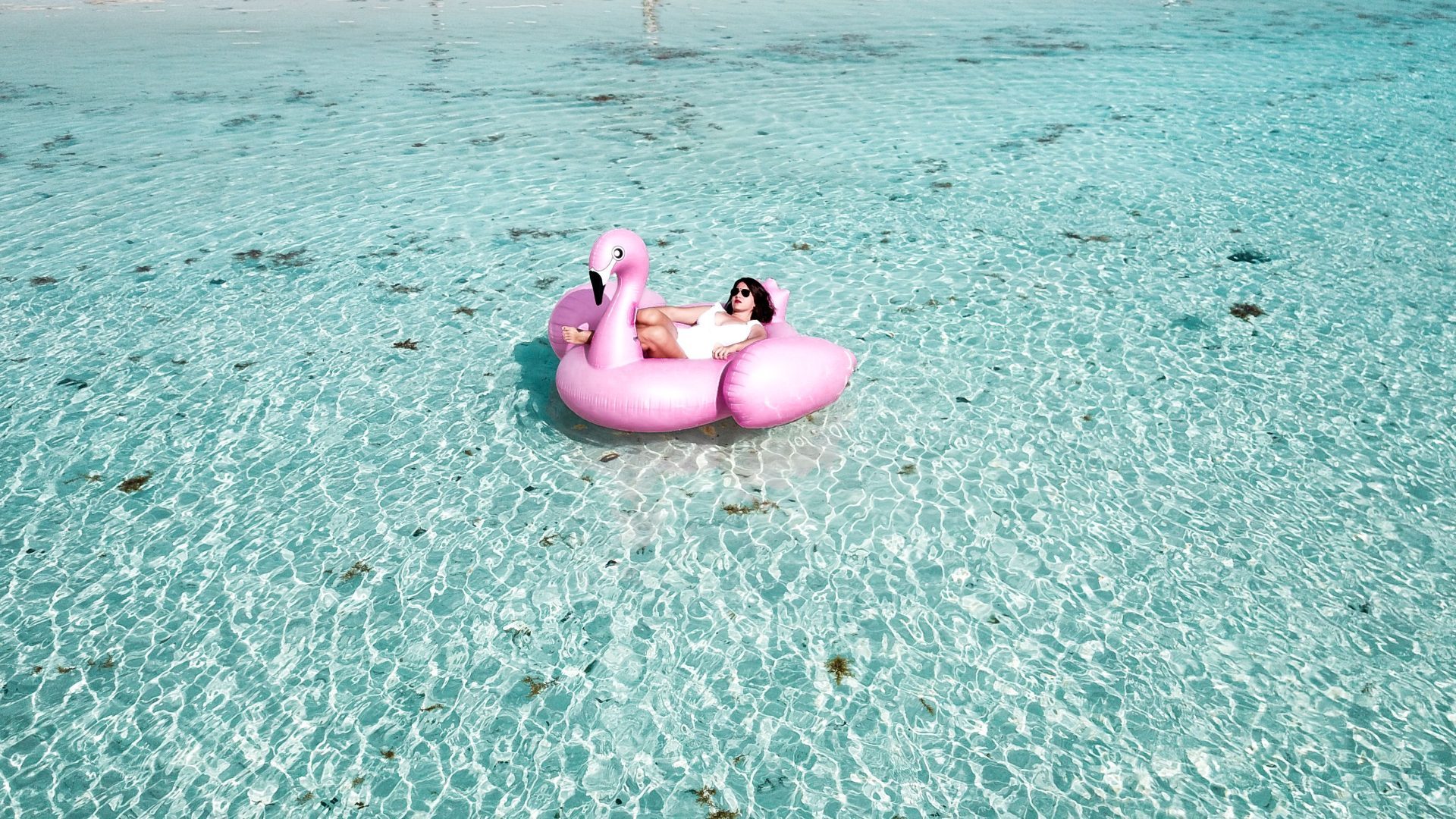 Traveler floating in the mineral-rich Dead Sea Jordan