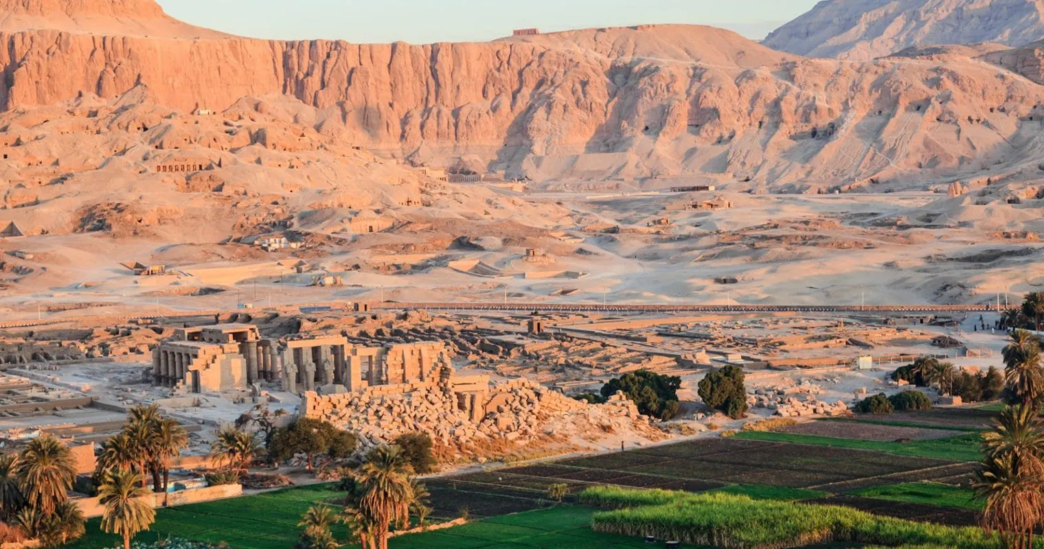 Luxor West Bank panorama — Jordan Journey