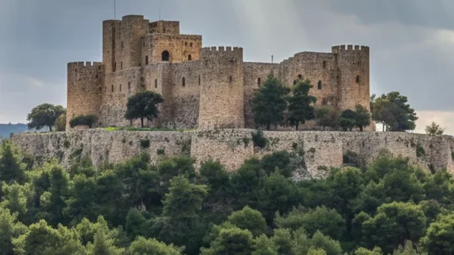 Ajloun Castle overlooking the green hills of northern Jordan