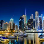 United Arab Emirates city and desert travel landscape